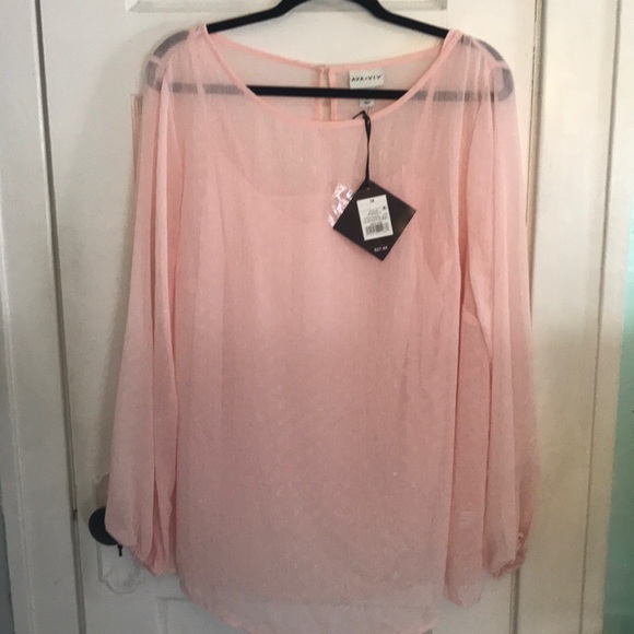 Ava & Viv Tops - Never worn Women’s Plus 1X Pink Floaty Top & Cami